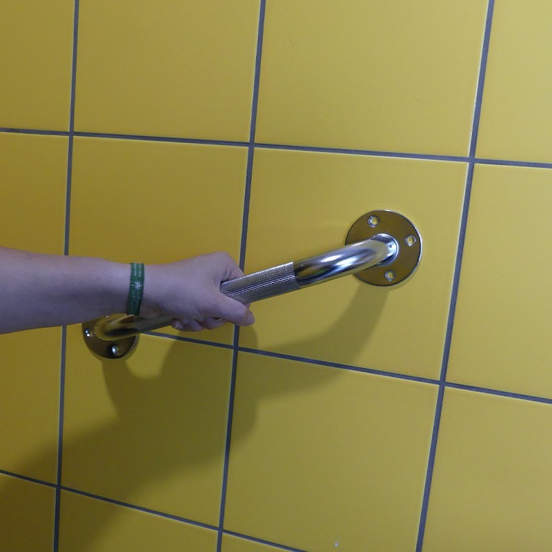 Barre d'appui acier chromé