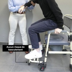 Fauteuil de toilettes mobile SARDAIGNE