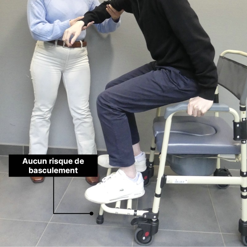 Fauteuil de toilettes mobile SARDAIGNE