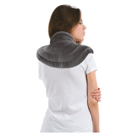 Coussin de nuque à chauffer en graines de lin