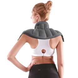 Coussin long lombaire/cervical à chauffer en graines de lin