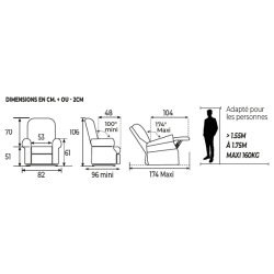 Fauteuil releveur CONFORT CLASSIC MAXICONFORT ZEN