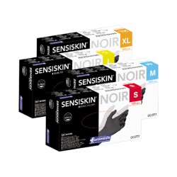 Gants d'examen nitrile noir SANS POUDRE