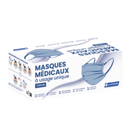 Masques chirurgicaux 3 plis - Type IIR