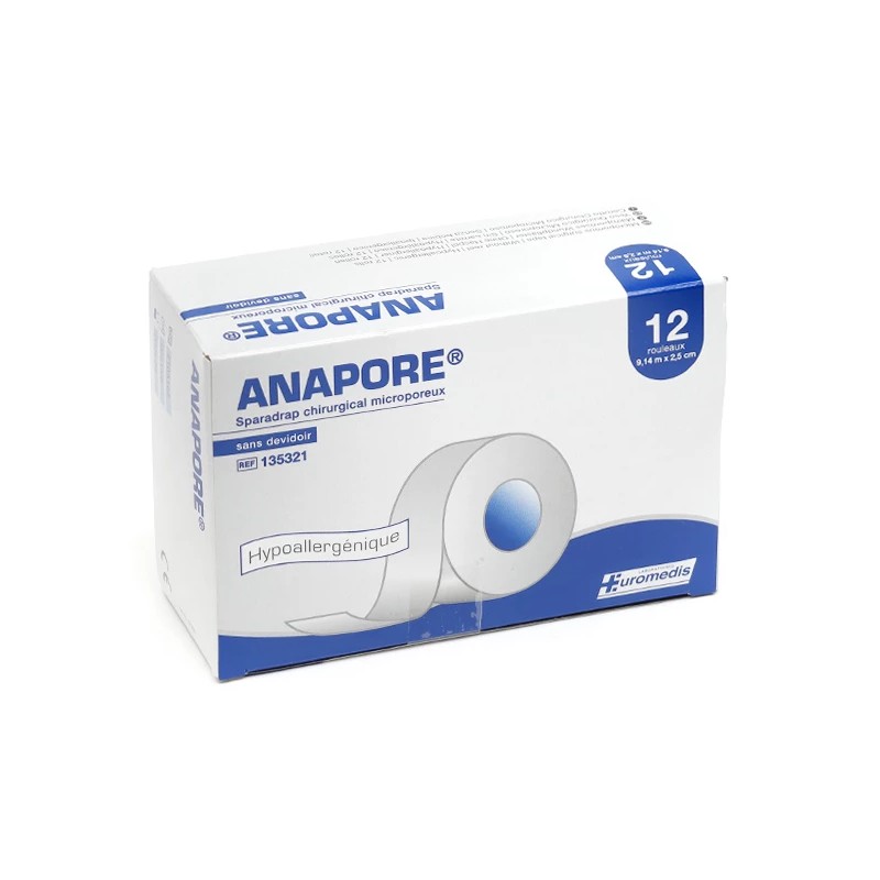 Sparadrap microporeux sans dévidoir ANAPORE