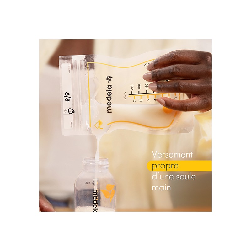 Sachets conservation lait maternel