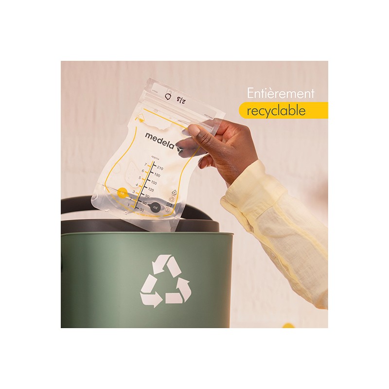 Sachets conservation lait maternel