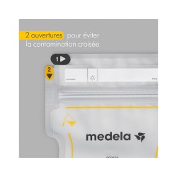 Sachets conservation lait maternel