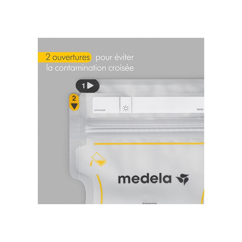 Sachets conservation lait maternel