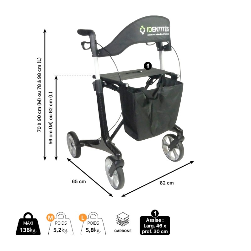 Rollator Carbone NEO SMART