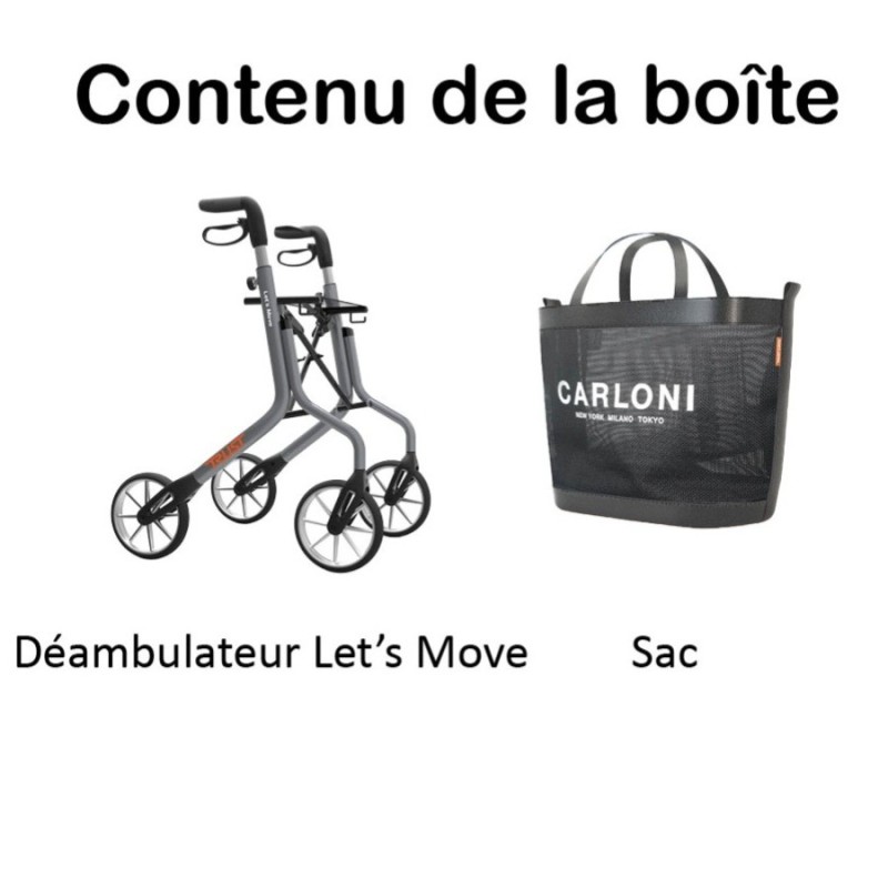 Rollator 4 roues LET'S MOVE
