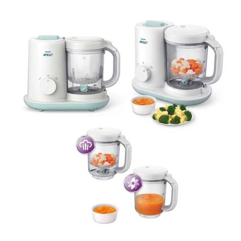 Robot Cuiseur Vapeur 2 en 1