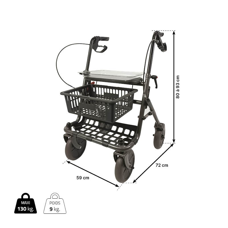Rollator 4 roues PRIMO