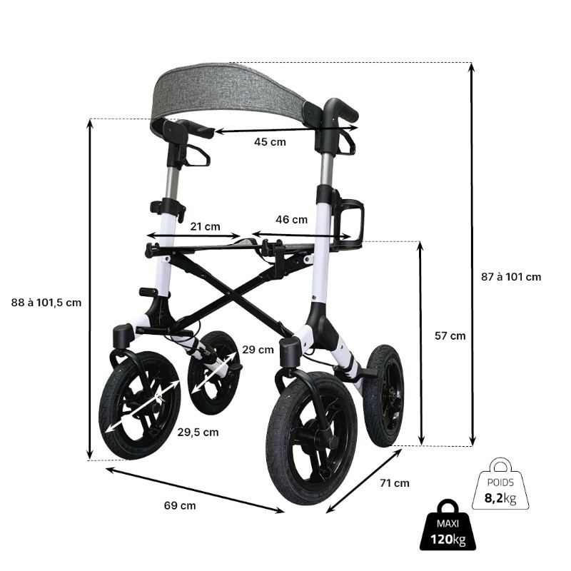 Rollator tout-terrain NEO FUN