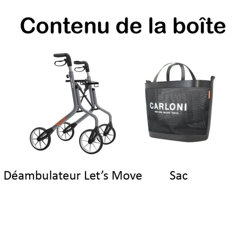 Rollator 4 roues LET'S MOVE