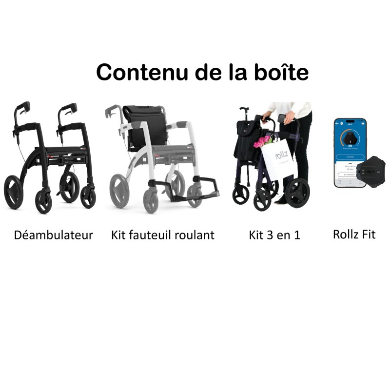 Rollator et fauteuil roulant ROLLZ MOTION